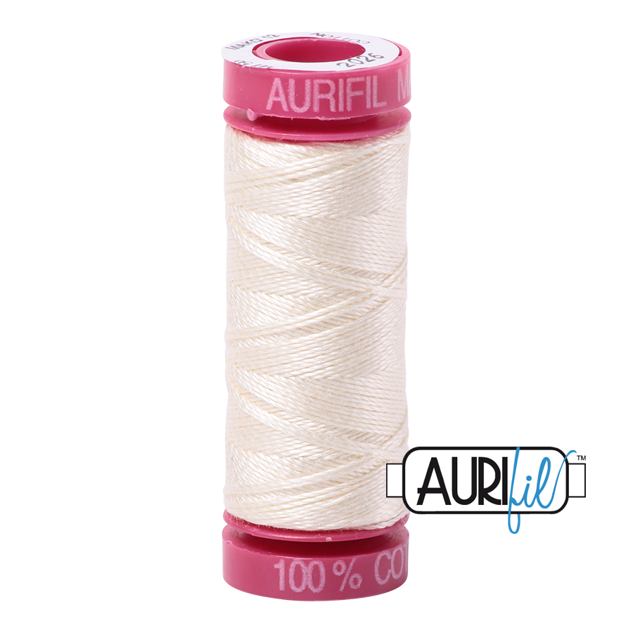 2026 Chalk Aurifil 12wt Thread