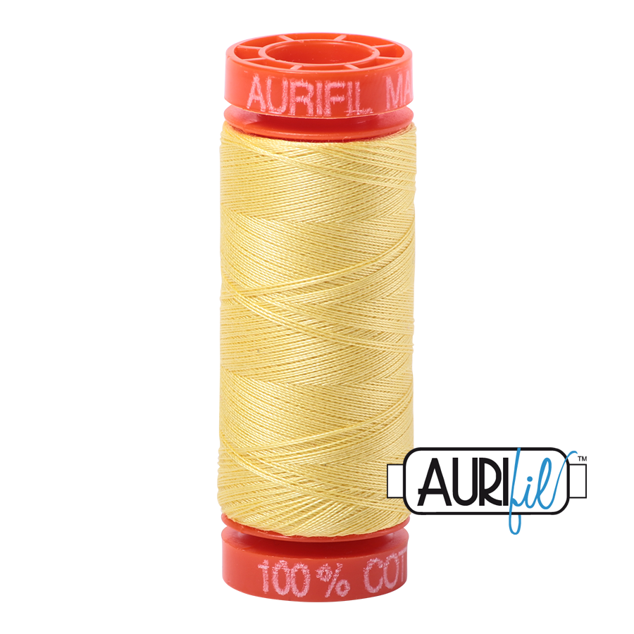 2115 Lemon Aurifil 50wt Thread
