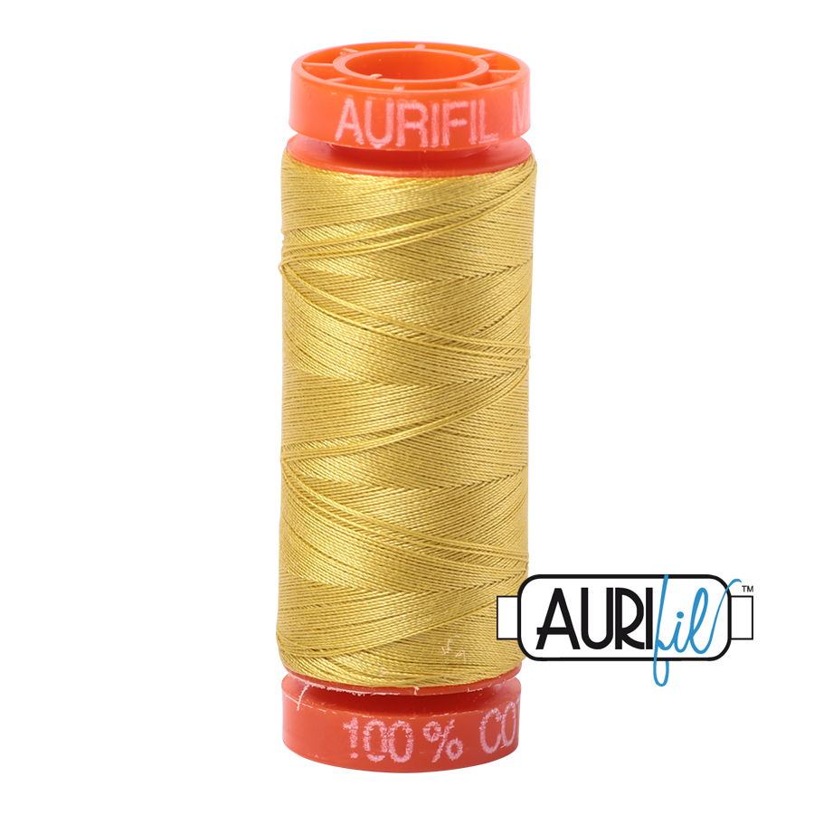 5015 Gold Yellow Aurifil 50wt Thread