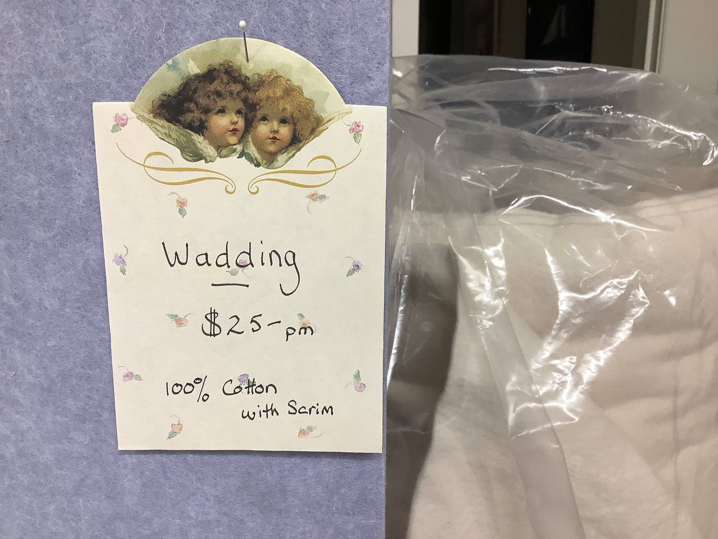 Matilda's Own Pure Cotton Wadding with Scrim