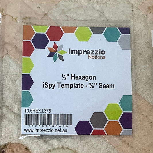 iSpy Template 1/2" Hexagon 3/8" Seam