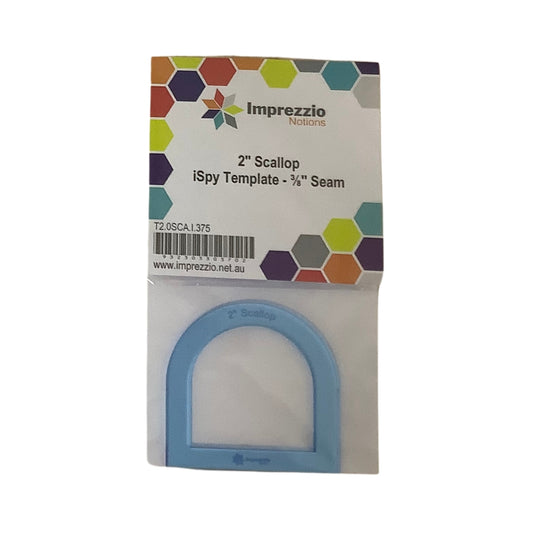 iSpy Template 2" Scallop 3/8" Seam